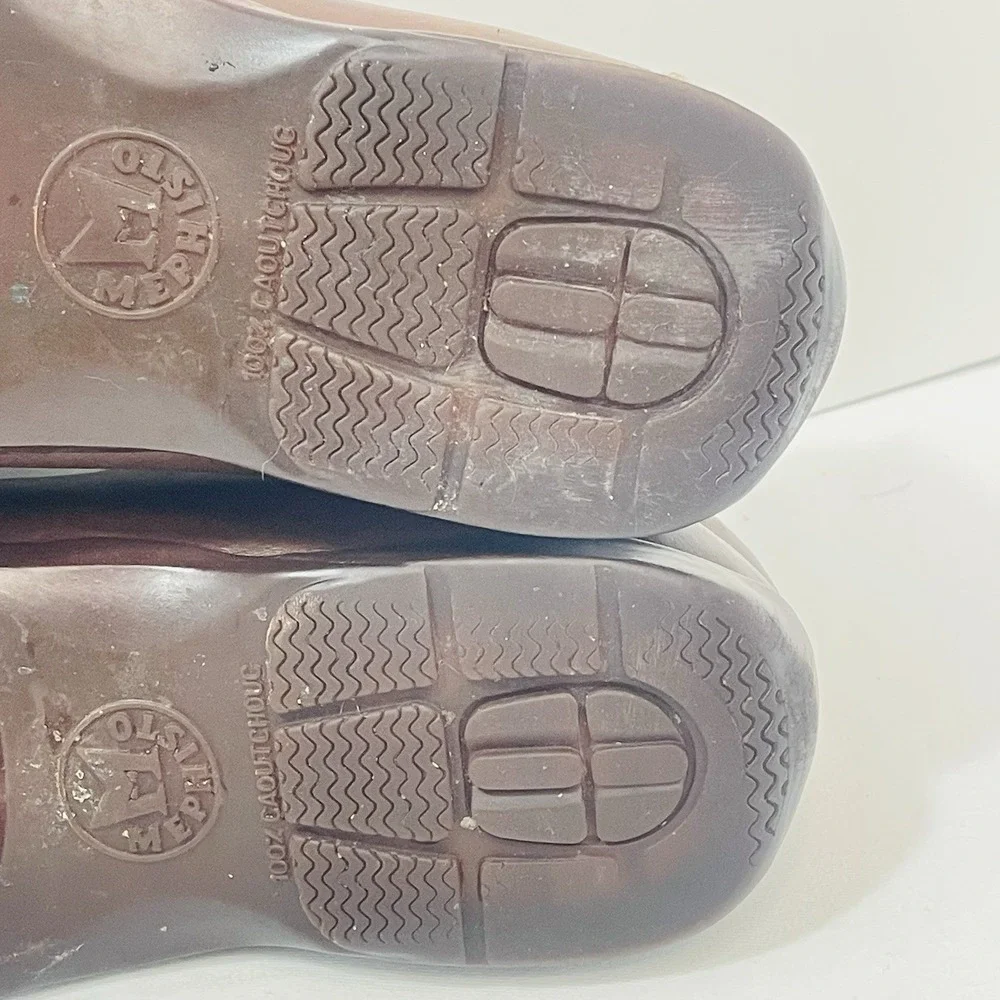 Mephisto Edlef Loafers Brown Leather Cool Air Slip On‎ Moccasin Mens 9.5